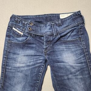 DIESEL Culture Belt Regular Slim-Tapered Jeans Sz 27 Stretch